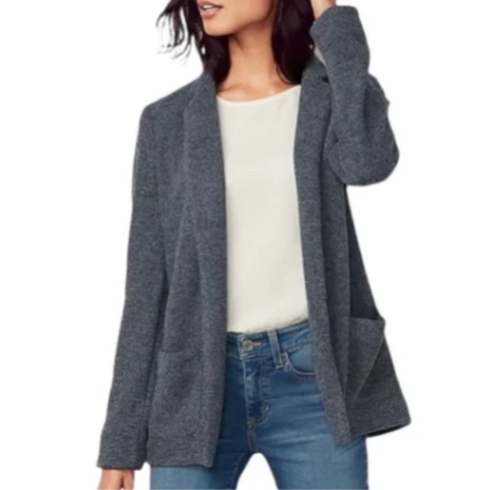 LC Lauren Conrad Cozy Open-Front Knit Blazer
